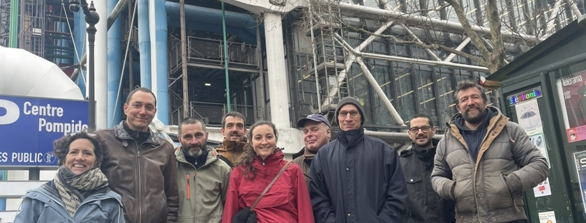 Les membres du Copil au Centre Pompidou oct 25