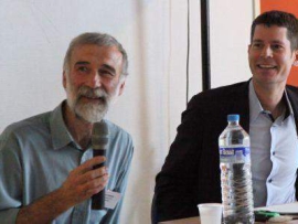 Luc Maurer, cabinet de ministère de l'agriculture, accueilli par Joël, administrateur InterAfocg